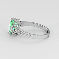 1.58 Ct. Emerald Ring, 18K White Gold 4
