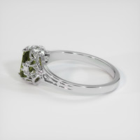 1.37 Ct. Gemstone Ring, 18K White Gold 4