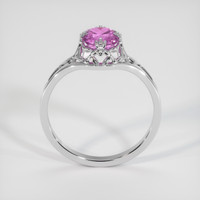 0.88 Ct. Pink Sapphire Ring, 18K White Gold 3