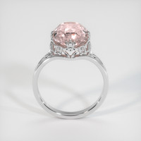 5.28 Ct. Padparadscha Sapphire Ring, 18K White Gold 3