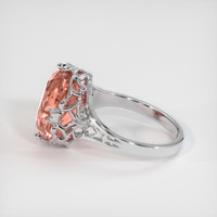 8.08 Ct. Sapphire Ring, 18K White Gold 4