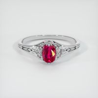 Ruby Ring 0.62 Ct. 18K White Gold Preview