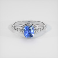 1.57 Ct. Color Change Sapphire Ring, 18K White Gold 1