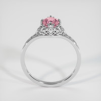 1.15 Ct. Padparadscha Sapphire Ring, 18K White Gold 3