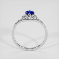0.41 Ct. Blue Sapphire Ring, 18K White Gold 3