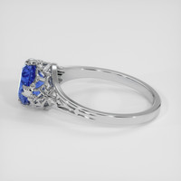 1.76 Ct. Blue Sapphire Ring, 18K White Gold 4