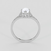 0.99 Ct. White Sapphire Ring, 18K White Gold 3