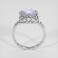 4.60 Ct. Purplish Blue Sapphire Ring, 18K White Gold 3