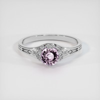 0.61 Ct. Sapphire Ring, 18K White Gold 1