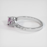 0.61 Ct. Sapphire Ring, 18K White Gold 4