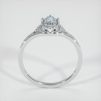 0.66 Ct. Sapphire Ring, 18K White Gold 3