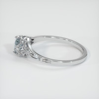 0.66 Ct. Sapphire Ring, 18K White Gold 4