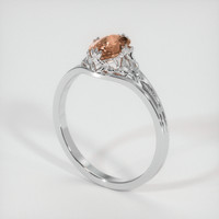 1.64 Ct. Sapphire Ring, 18K White Gold 2