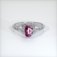 1.02 Ct. Sapphire Ring, 18K White Gold 1