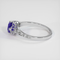 1.39 Ct. Sapphire Ring, 18K White Gold 4