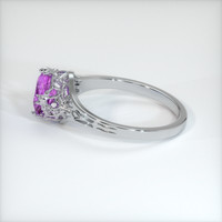 1.04 Ct. Sapphire Ring, 18K White Gold 4