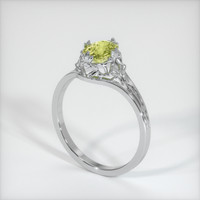 1.21 Ct. Sapphire Ring, 18K White Gold 2
