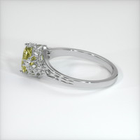 1.21 Ct. Bi Color Sapphire Ring, 18K White Gold 4