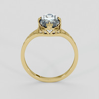 2.14 Ct. Bi Color / Parti Sapphire Ring, 10K Yellow Gold 3