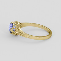 1.18 Ct. Purple Sapphire Ring, 10K Yellow Gold 4