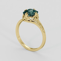 2.07 Ct. Bi Color Sapphire Ring, 10K Yellow Gold 2