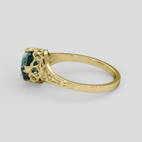 2.07 Ct. Bi Color Sapphire Ring, 10K Yellow Gold 4