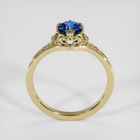1.09 Ct. Blue Sapphire Ring, 10K Yellow Gold 3