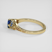 1.09 Ct. Blue Sapphire Ring, 10K Yellow Gold 4