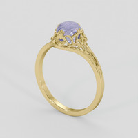 1.68 Ct. White Sapphire Ring, 10K Yellow Gold 2