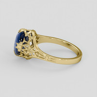 3.43 Ct. Blue Sapphire Ring, 10K Yellow Gold 4