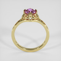 0.77 Ct. Pinkish Purple Sapphire Ring, 10K Yellow Gold 3