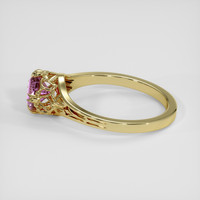 0.77 Ct. Pinkish Purple Sapphire Ring, 10K Yellow Gold 4