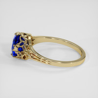 1.24 Ct. Blue Sapphire Ring, 14K Yellow Gold 4