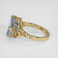 4.30 Ct. Rainbow Moonstone Ring, 14K Yellow Gold 4
