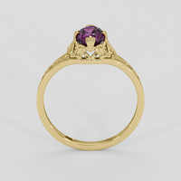1.23 Ct. Purple Rhodolite Garnet Ring, 14K Yellow Gold 3