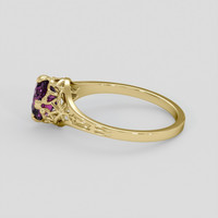 1.23 Ct. Purple Rhodolite Garnet Ring, 14K Yellow Gold 4