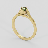 0.47 Ct. Alexandrite Ring, 14K Yellow Gold 2