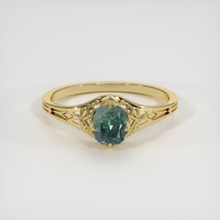 0.86 Ct. Gemstone Ring, 14K Yellow Gold 1