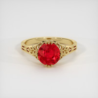 1.81 Ct. Ruby Ring, 14K Yellow Gold 1