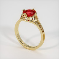 1.81 Ct. Ruby Ring, 14K Yellow Gold 2