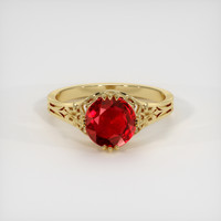 1.90 Ct. Ruby Ring, 14K Yellow Gold 1