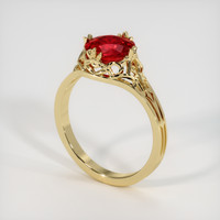 1.90 Ct. Ruby Ring, 14K Yellow Gold 2