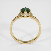 0.86 Ct. Green Sapphire Ring, 14K Yellow Gold 3
