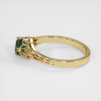 0.86 Ct. Green Sapphire Ring, 14K Yellow Gold 4