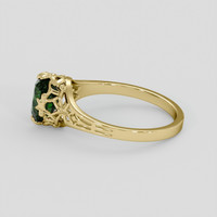 1.37 Ct. Green Sapphire Ring, 14K Yellow Gold 4