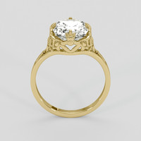 4.29 Ct. White Sapphire Ring, 14K Yellow Gold 3