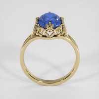 3.77 Ct. Blue Sapphire Ring, 14K Yellow Gold 3