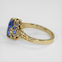 3.77 Ct. Blue Sapphire Ring, 14K Yellow Gold 4