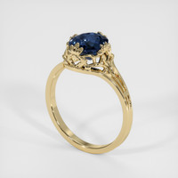 3.00 Ct. Bi Color Sapphire Ring, 14K Yellow Gold 2
