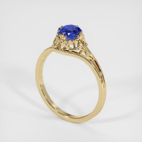 1.00 Ct. Sapphire Ring, 14K Yellow Gold 2